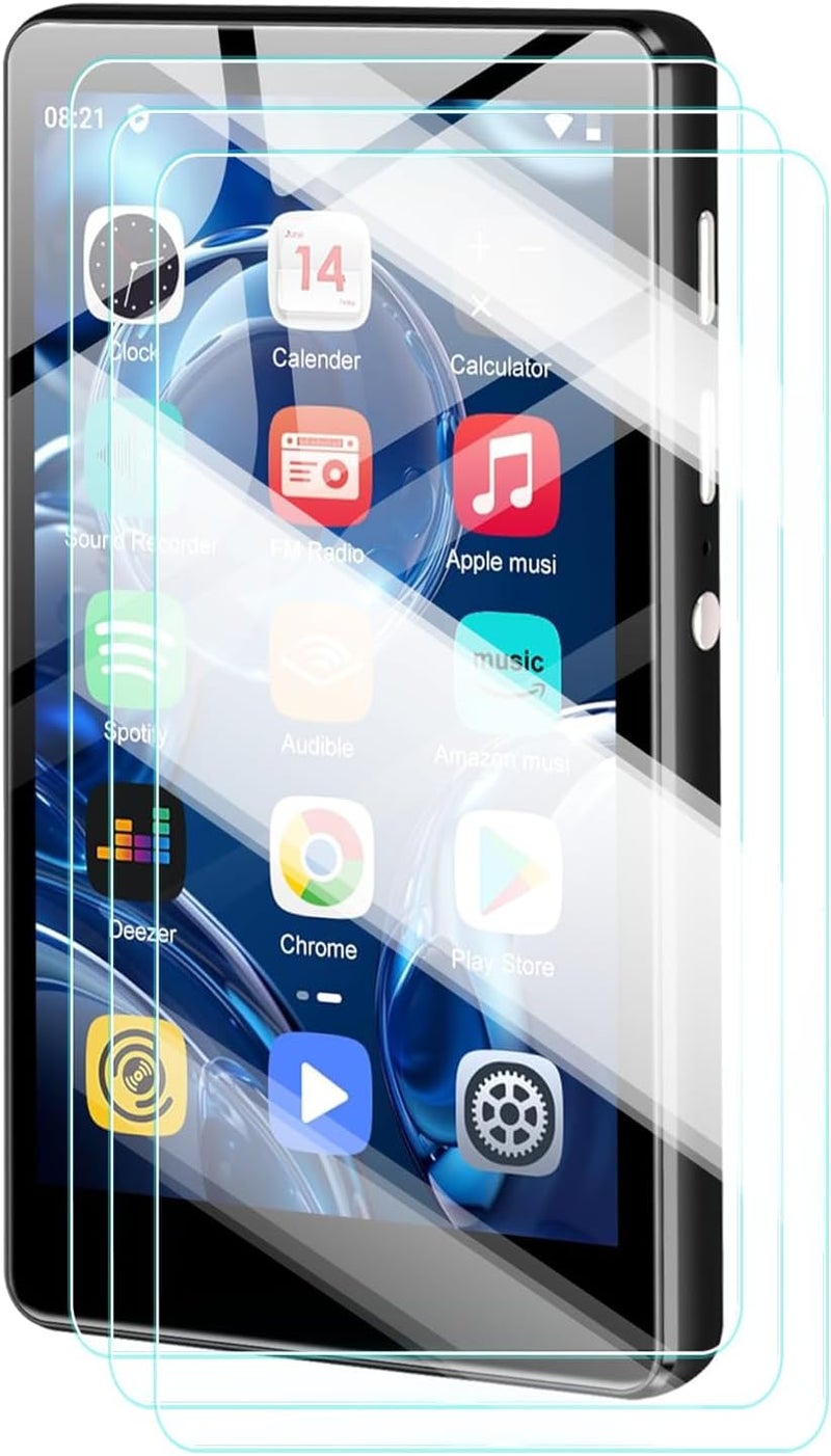 UYRUREL Screen Protector for SWOFY M503 Pro 4.0-inch Touch Screen Android MP4 MP3 Player, High-definition Scratch Resistant Film,HD Clear, Bubble Free with Easy Installation Kit, 3 Pack. - Image 1
